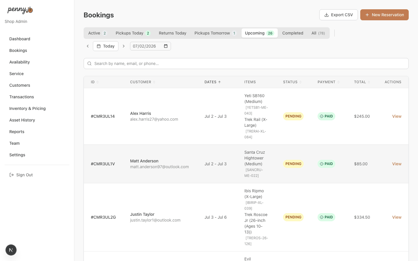Manage Every Reservation